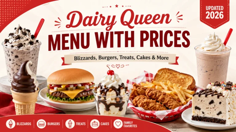 Dairy Queen Menu With Prices & Pictures